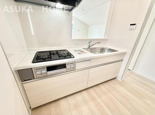 旭区金が谷新築戸建のキッチン|キッチンでお料理をお楽しみください