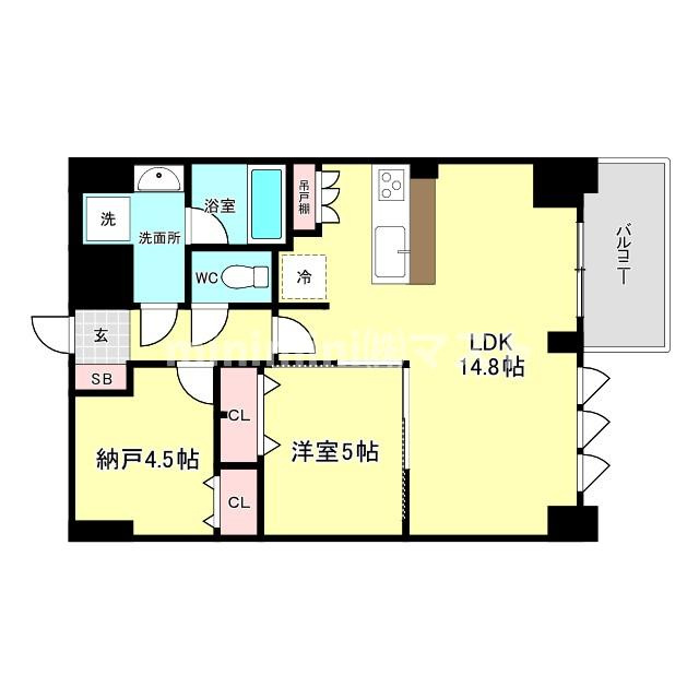 スプランディッド上本町WESTの間取り
