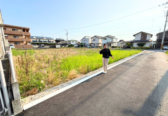 居相五丁目売土地の外観|参考写真。造成前の写真です。