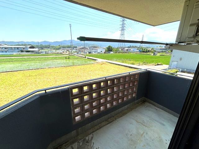 シャローム山城のバルコニー