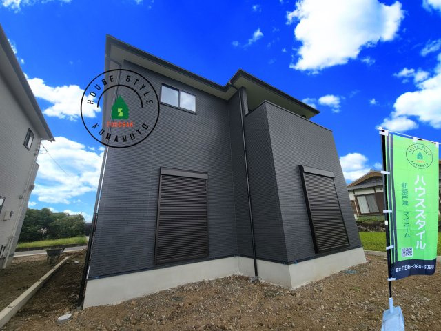 熊本市南区富合町大町第3-2棟（1号棟）　の外観|デザイン性のある外観です。