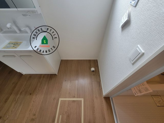 熊本市南区富合町大町第3-2棟（1号棟）　のランドリースペース|ランドリースペースとなります。広々して有効的にご使用できます。 