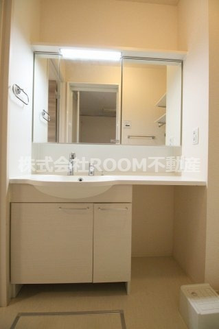 花笑み荘の洗面所|忙しい朝には欠かせない洗面所です