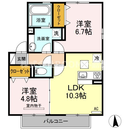 花笑み荘の間取り