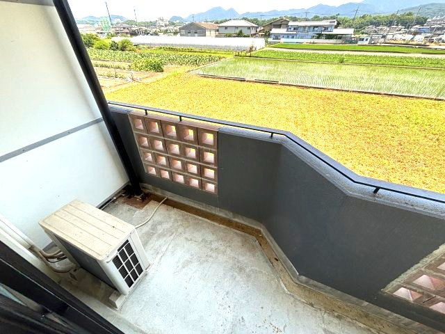 シャローム山城のバルコニー