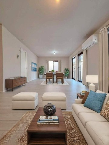 ヘーベルハウス大津邸の居間・リビング|CG家具のため実際は家具がつきません
