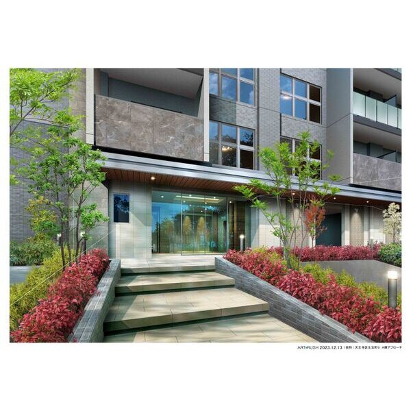 スプランディッド上本町WESTのエントランス