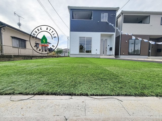 上益城郡益城町馬水第2-3棟(3号棟)の庭|お庭で自由な時間を過ごせます。