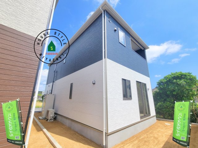 宮崎市祇園第2-3棟（3号棟）の外観|デザイン性のある外観です。