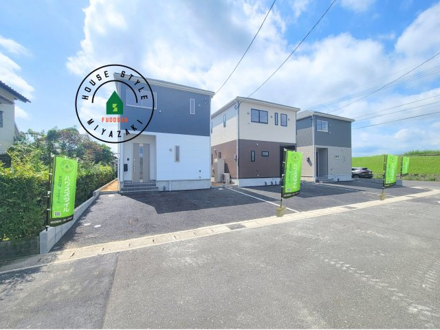 宮崎市祇園第2-3棟（3号棟）の前面道路含む現地写真|見学の時間などお気軽にお問い合わせ下さい。