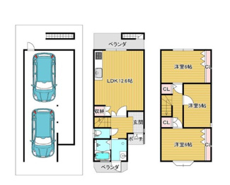 【間取り】 | 一乗寺梅ノ木町　中古戸建【2026年10月改装済】