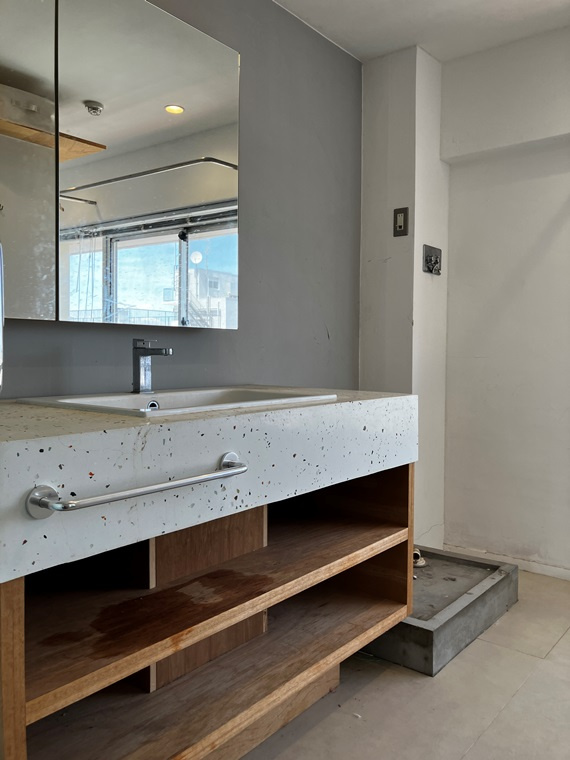 経堂セントラルマンションの洗面所