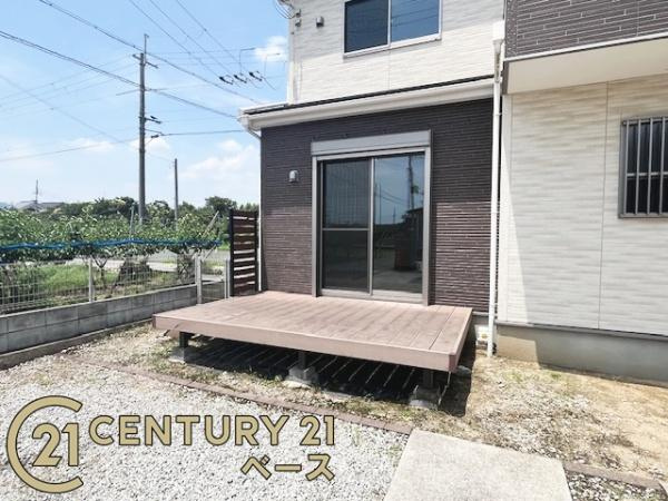生駒郡斑鳩町神南１丁目の中古一戸建のその他|■現地撮影写真■南庭にプラスワンリビングのウッドデッキ！