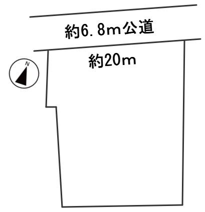 ６５５３４　岐阜市河渡土地の区画図