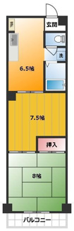 【間取り】 | 第一サンビレッジ泉水