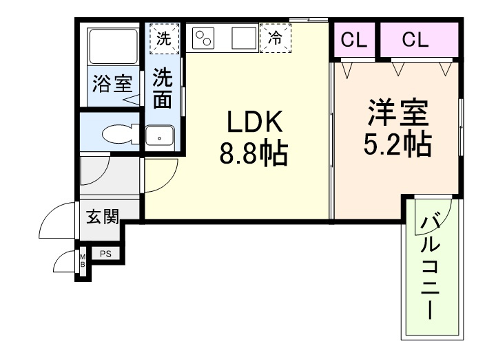 アビテ上野町西の間取り