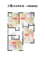 ０階には１戸、１階には３戸、２階は４戸の個室があり、インターネットを無料で使用できます。
