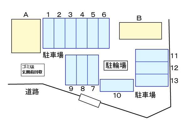 グリーンパールＢの駐車場