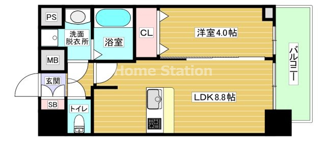 【間取り】 | プレサンスOSAKA姫里ヴィオン