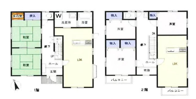 節電・節水型オール電化住宅　高台の戸建の間取り|導線を考えられた間取り