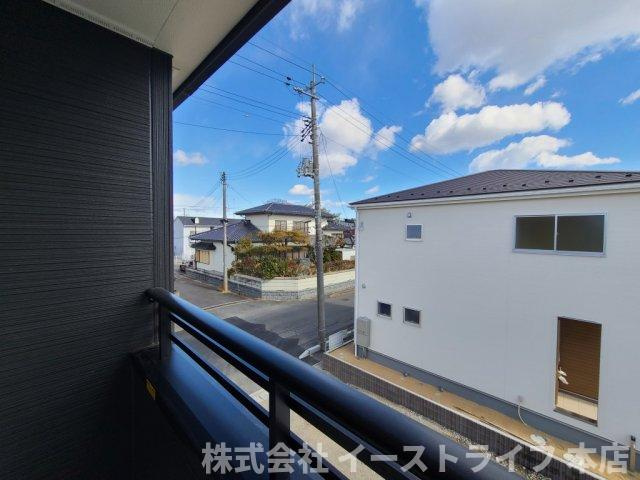 【新築戸建】　いわき市泉町5丁目第1の展望|1号棟写真　インナーバルコニーからの眺望です