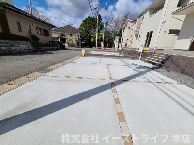 【新築戸建】　いわき市泉ヶ丘2丁目第3　価格変更！！の駐車場|4号棟写真　カースペースです。