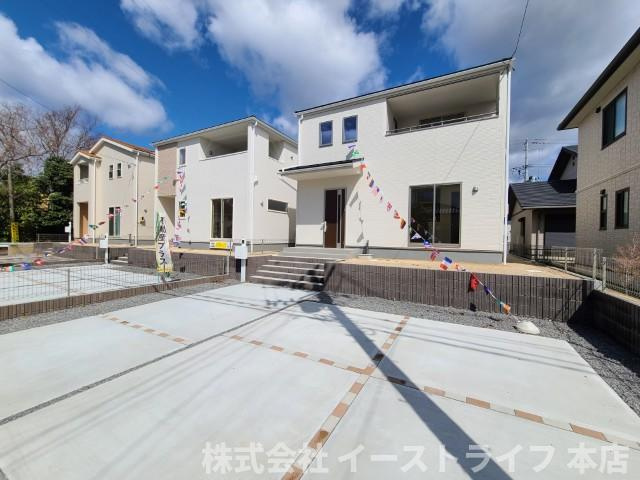 【新築戸建】　いわき市泉ヶ丘2丁目第3　価格変更！！の前面道路含む現地写真|4,5号棟外観写真
