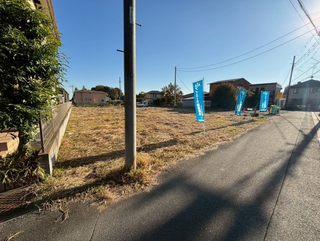 土地 川越市天沼新田 全2区画の前面道路含む現地写真|スーパーまで徒歩10分以内の立地♪