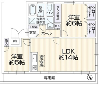 【間取り】 | 【リノベ済】エメラルドマンション安古市 | ※
間取図では分からない広さや明るさ，
資料には記載されていない情報があります。
ぜひ、現地を見られる事をお勧めいたします！