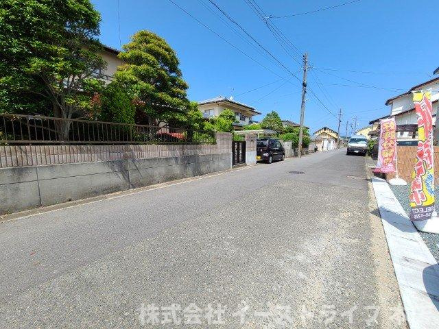 【新築戸建】　いわき市平下荒川第3　限定1棟！価格調整！　長期優良住宅の前面道路含む現地写真|北側6ｍ公道