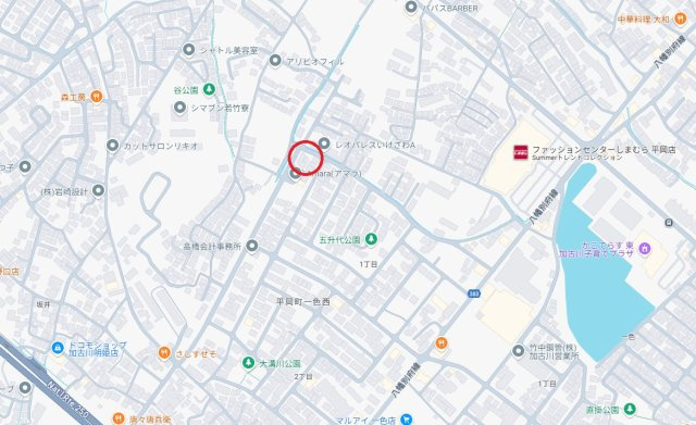 加古川市平岡町一色西１丁目　　中古戸建の地図