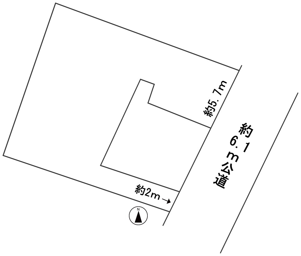 ６５６２１　岐阜市加納上本町土地の区画図