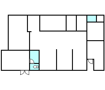 赤松町新屋敷貸店舗の間取り