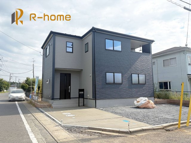 第1小美玉市栗又四ケ　新築戸建て　1号棟の外観|ご予約を頂ければ、『平日』はもちろん『早朝』や『夜間』もご見学可能です♪お気軽にお申し付けください♪