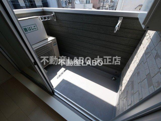 ハーモニーテラス市岡のバルコニー