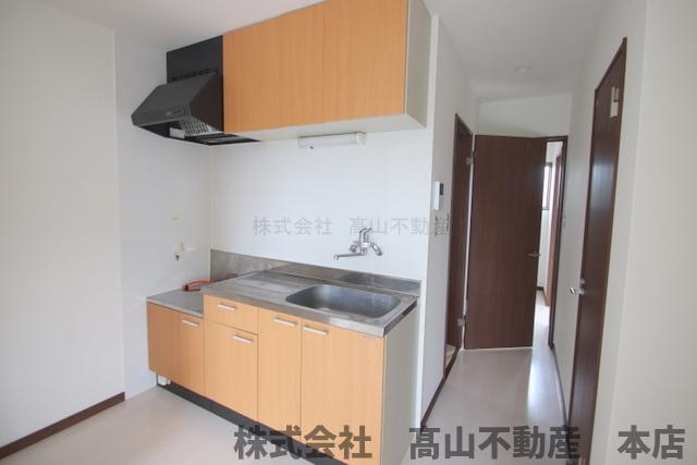 宗像市緑町のアパートのキッチン