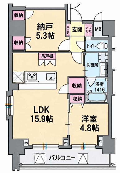 【間取り】 | スプランディッド上本町WEST