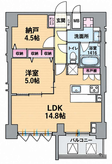 【間取り】 | スプランディッド上本町WEST
