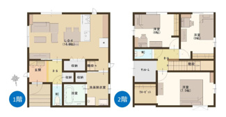【間取り】 | 新築　燕市新生町 | 3LDKの間取となります、駐車スペース2台可能