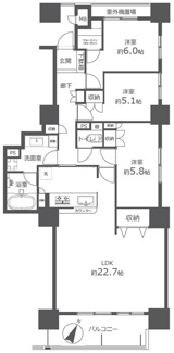 【間取り】 | 【上質リノベ】アーバンビュー渚ガーデン・タワーヴィレッジ2番館 | ※
間取図では分からない広さや明るさ，
資料には記載されていない情報があります。
ぜひ、現地を見られる事をお勧めいたします！