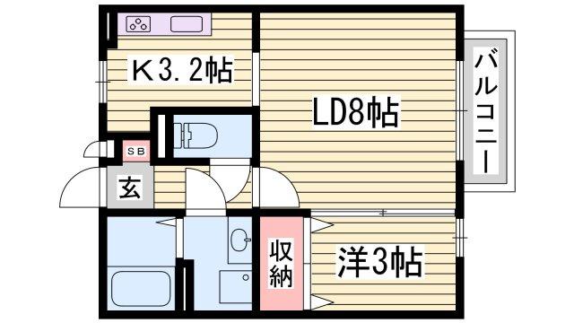 サンライズ城南の間取り