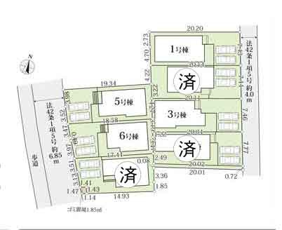 【区画図】 | 新築一戸建て「小田原市堀之内2期」
