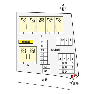 【駐車場】 | オーキッドテラスＢ棟
