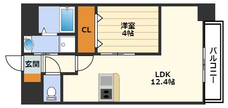 Alivis北梅田の間取り