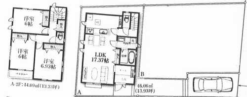 平塚市龍城ケ丘　新築戸建全4棟　A号棟