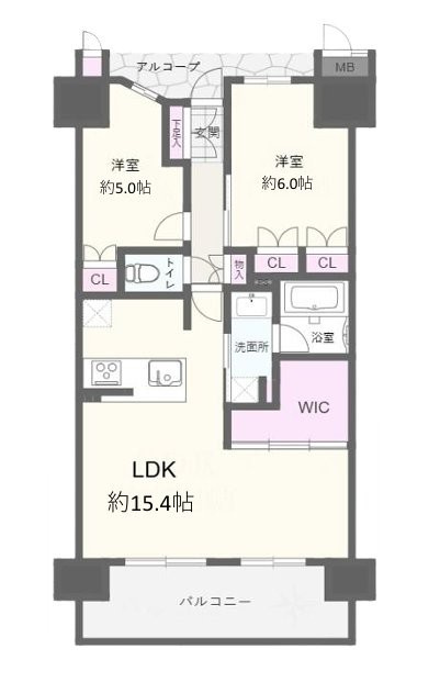 メロディーハイム住道ガーディアの間取り|間取り図はいかがですか？ご希望を叶える間取りですか？リビングの広さは？水回りの位置は？カウンターキッチン？など色々な情報が集約されています。弊社ではリフォームなどのご相談も承っております。
