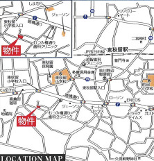 あきる野市野辺　新築戸建　2号棟！の地図