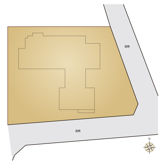 全体区画図
南東角地です！
