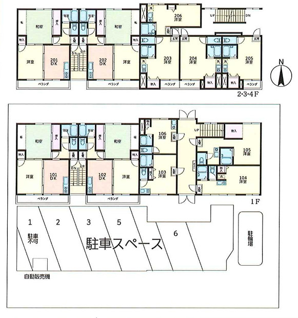 江戸川区北小岩４丁目の一棟マンションの間取り