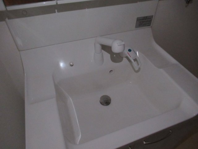 ハーバーランド神戸駅前３ＤＫの洗面所|明るい洗面所です